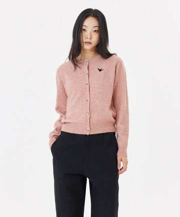 韓國 Mark Gonzales Women's Angel Round Neck Knit Cardigan【MG003】