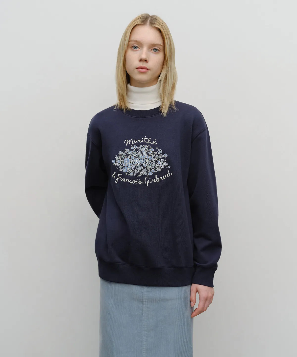韓國 Marithe Francois Girbaud Bouquet Graphic Sweatshirt【MF666】