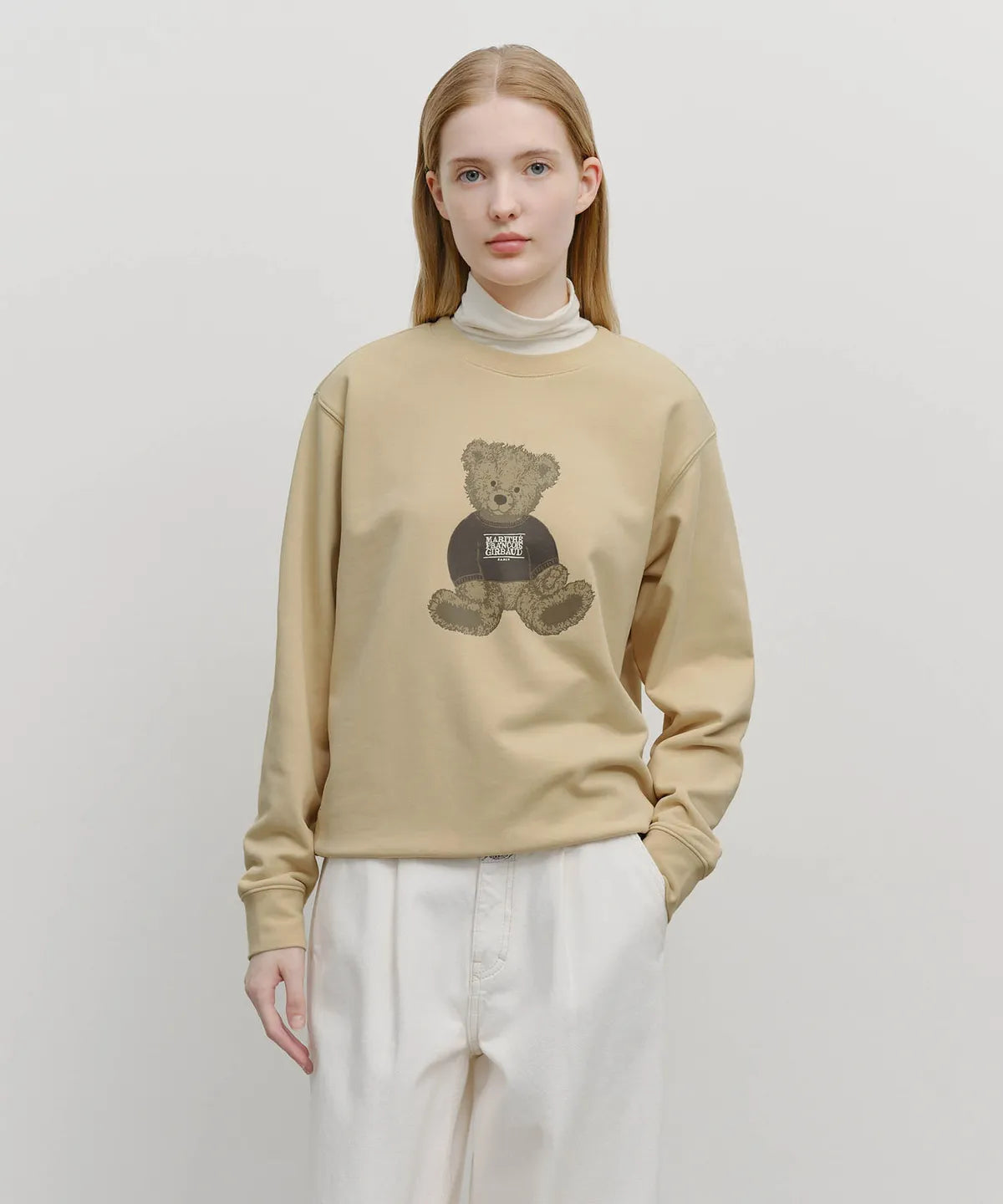 韓國 Marithe Francois Girbaud Doodle Bear Sweatshirt【MF682】