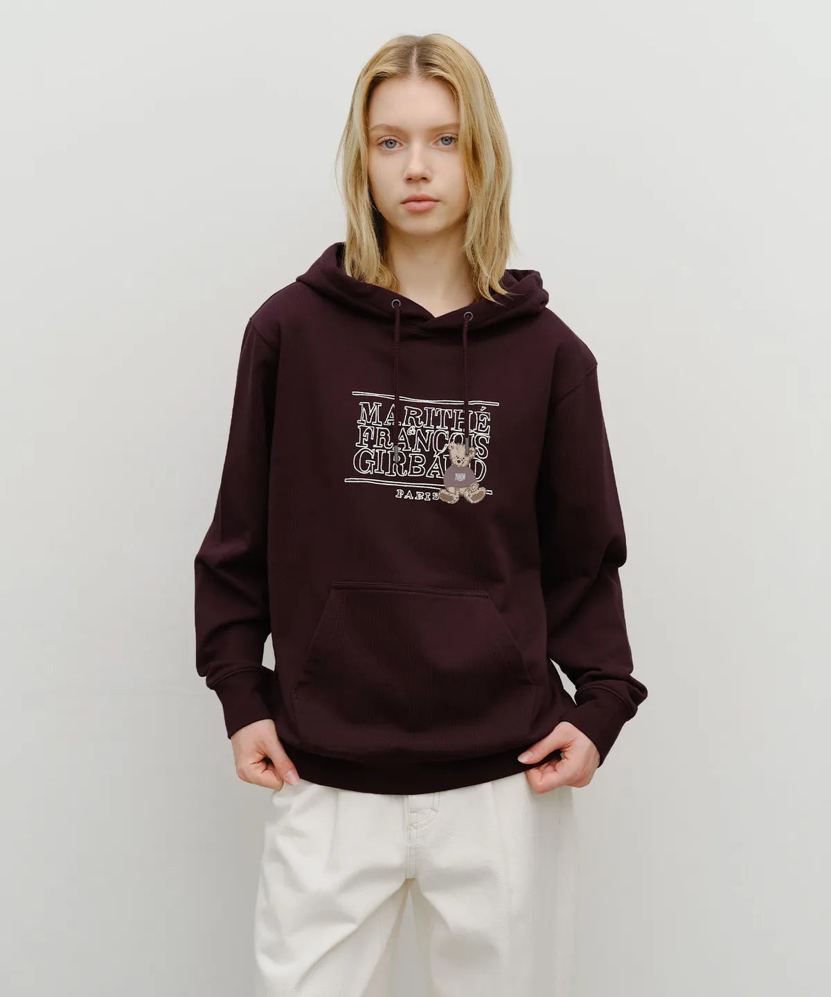 韓國 Marithe Francois Girbaud Doodle Classic Bear Hoodie【MF645】