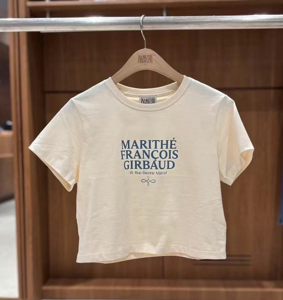 韓國 Marithe Francois Girbaud MOUVEMENT W AEROCOOL CROP T-shirt(涼感)【MF499】