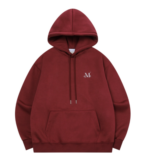 韓國 Mucent Unisex Signature Basic Logo Hoodie 【MU128】