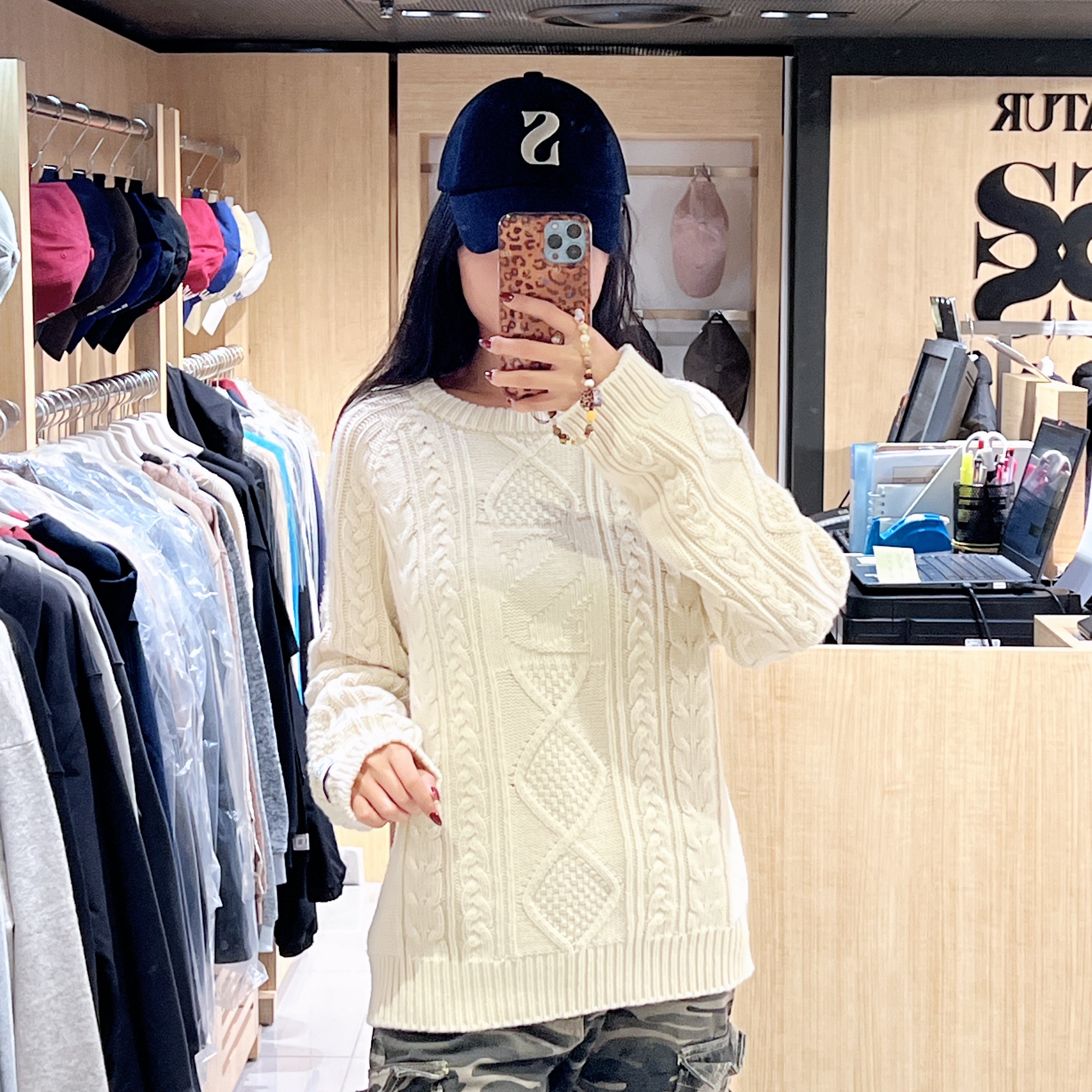 韓國 Satur Big Cable Fisherman Pullover Knit【SR203】