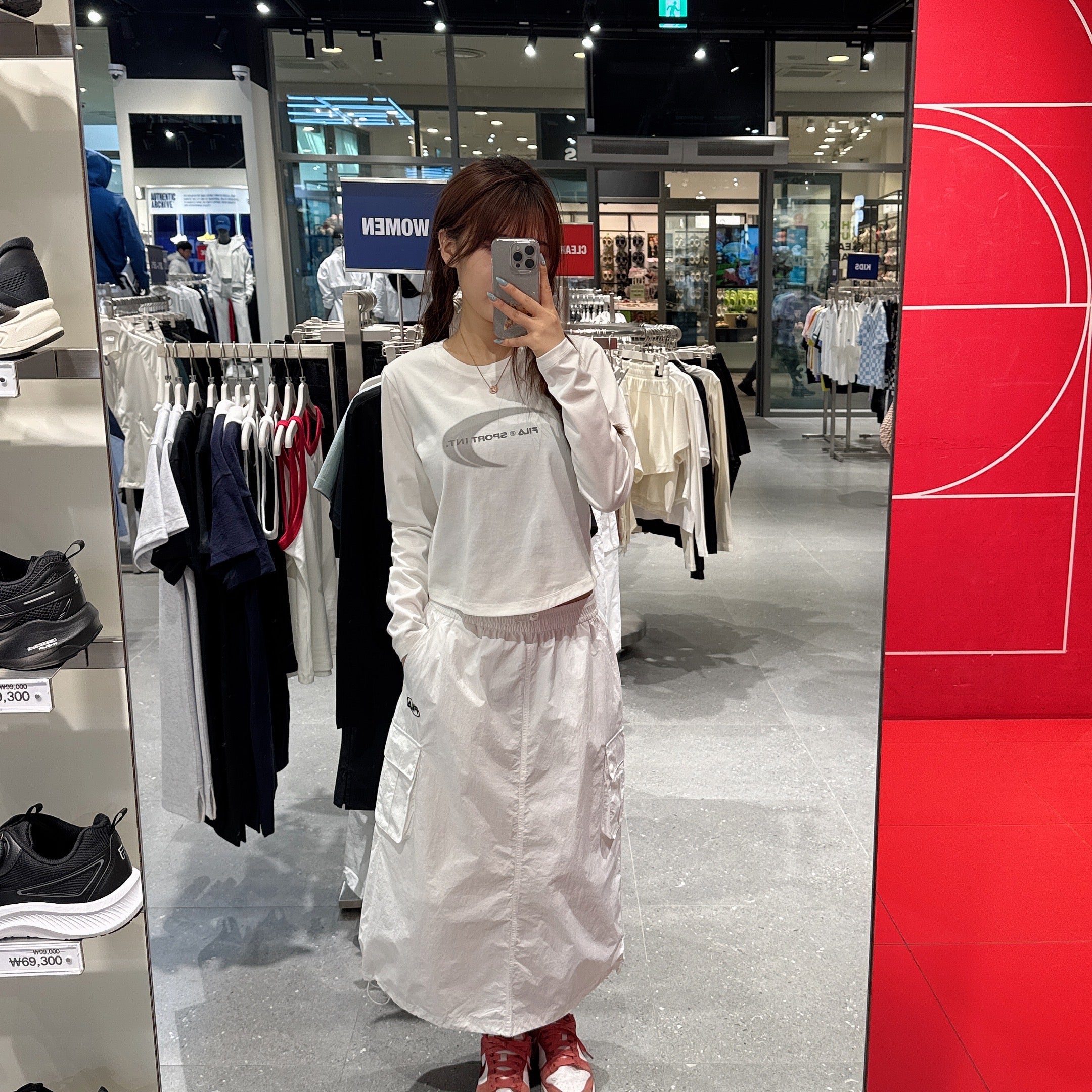 韓國 FILA Woven Pocket Skirt【FA344】
