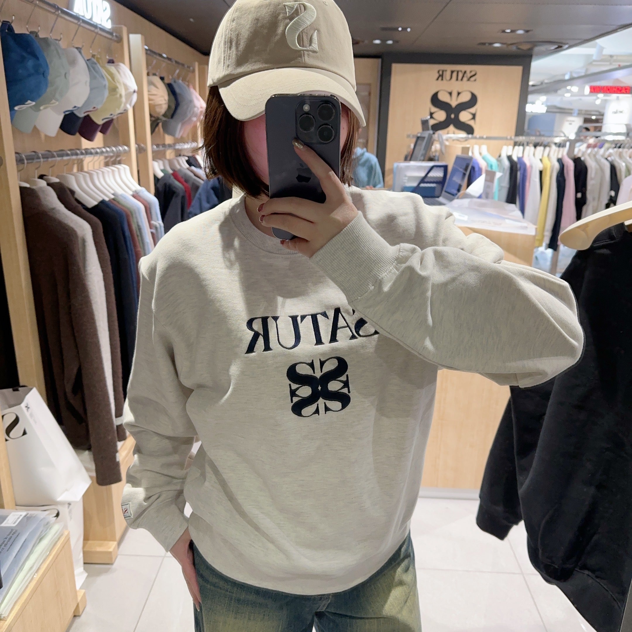 韓國 Satur (W) Classic Logo Sweatshirt【SR002】