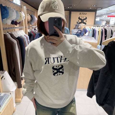 韓國 Satur (W) Classic Logo Sweatshirt【SR002】 - Image
