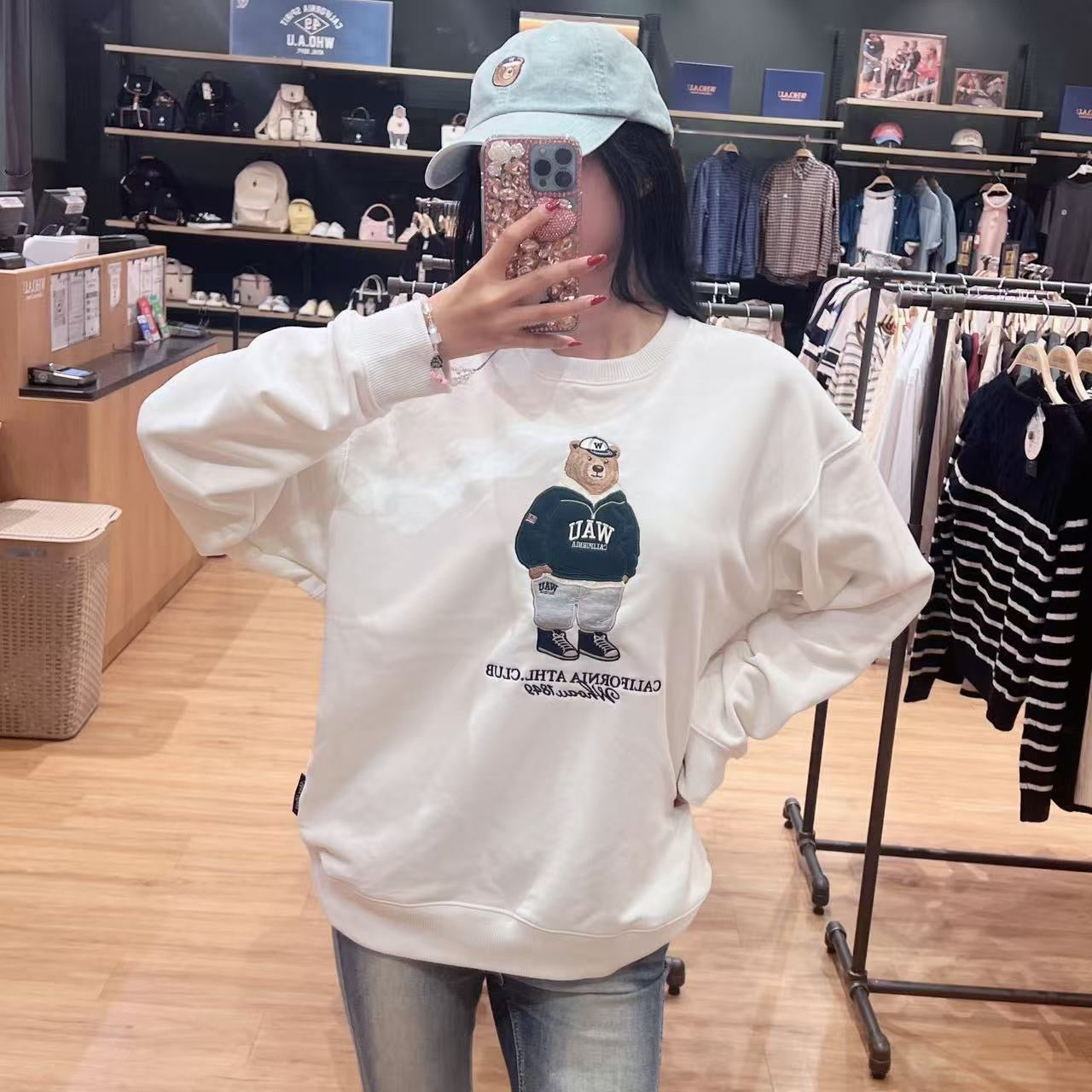 韓國 Who.A.U Steve Patch Sweatshirt【WA185】