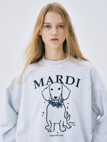 韓國 Mardi Mercredi SWEATSHIRT SWING THE TAIL DDANJI FLOWER NECKLACE【MM003】 - STT Mall HK 靚太網購