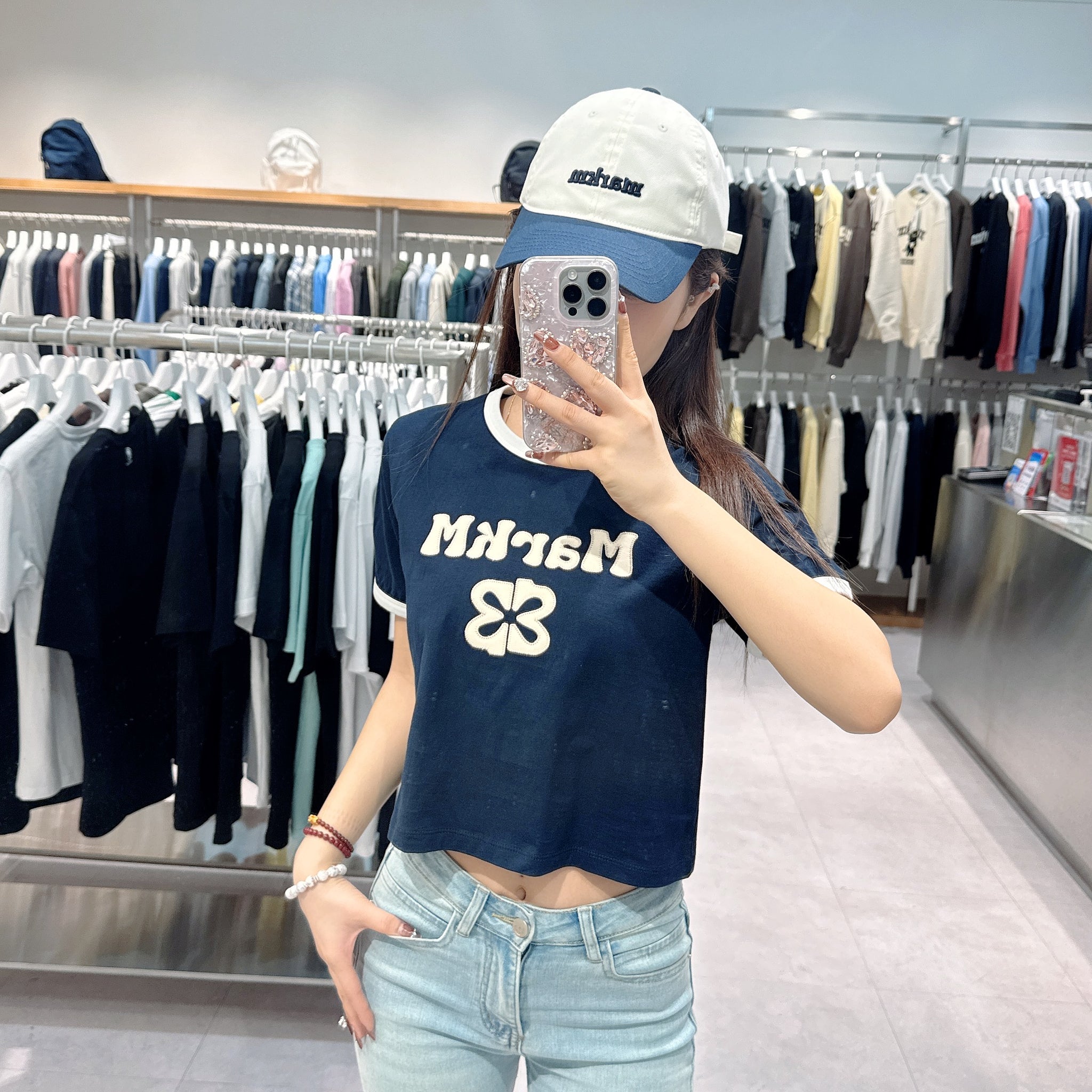 韓國 Markm (W) WAVE T-SHIRT【MA077】