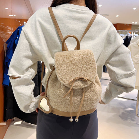韓國 Covernat Cloverheart Fluffy Backpack【CO095】 - STT Mall HK 靚太網購