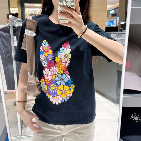 韓國 HANAHAII 花型純棉 T-Shirt【HA038】 - STT Mall HK 靚太網購
