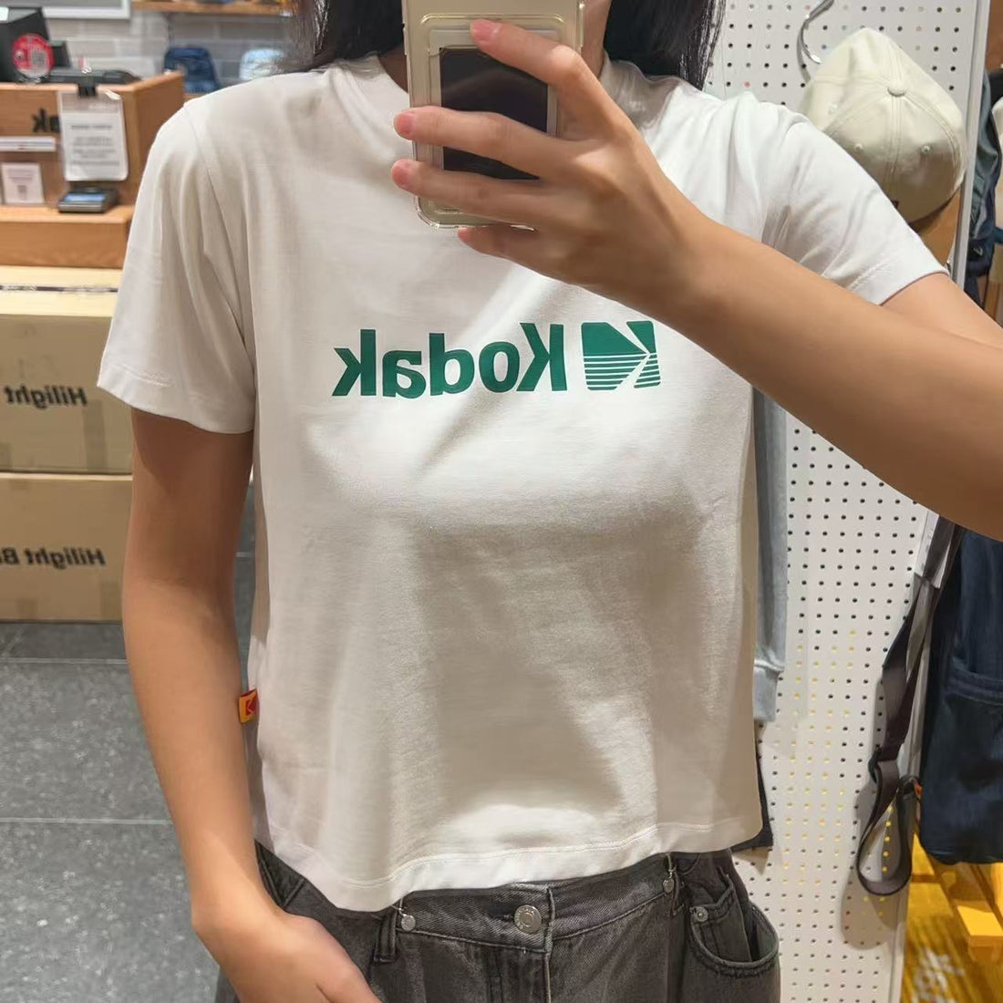 韓國 Kodak Big Logo Askin Short Sleeve T-Shirt【KK007】