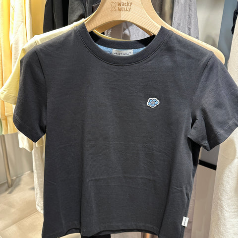 韓國 Wacky Willy Women's Wappen Crop Short Sleeve T-Shirt【WW147】