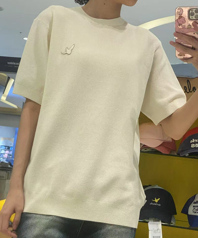 韓國 Mark Gonzales Angel Summer Short Sleeve Knit Top【MG155】