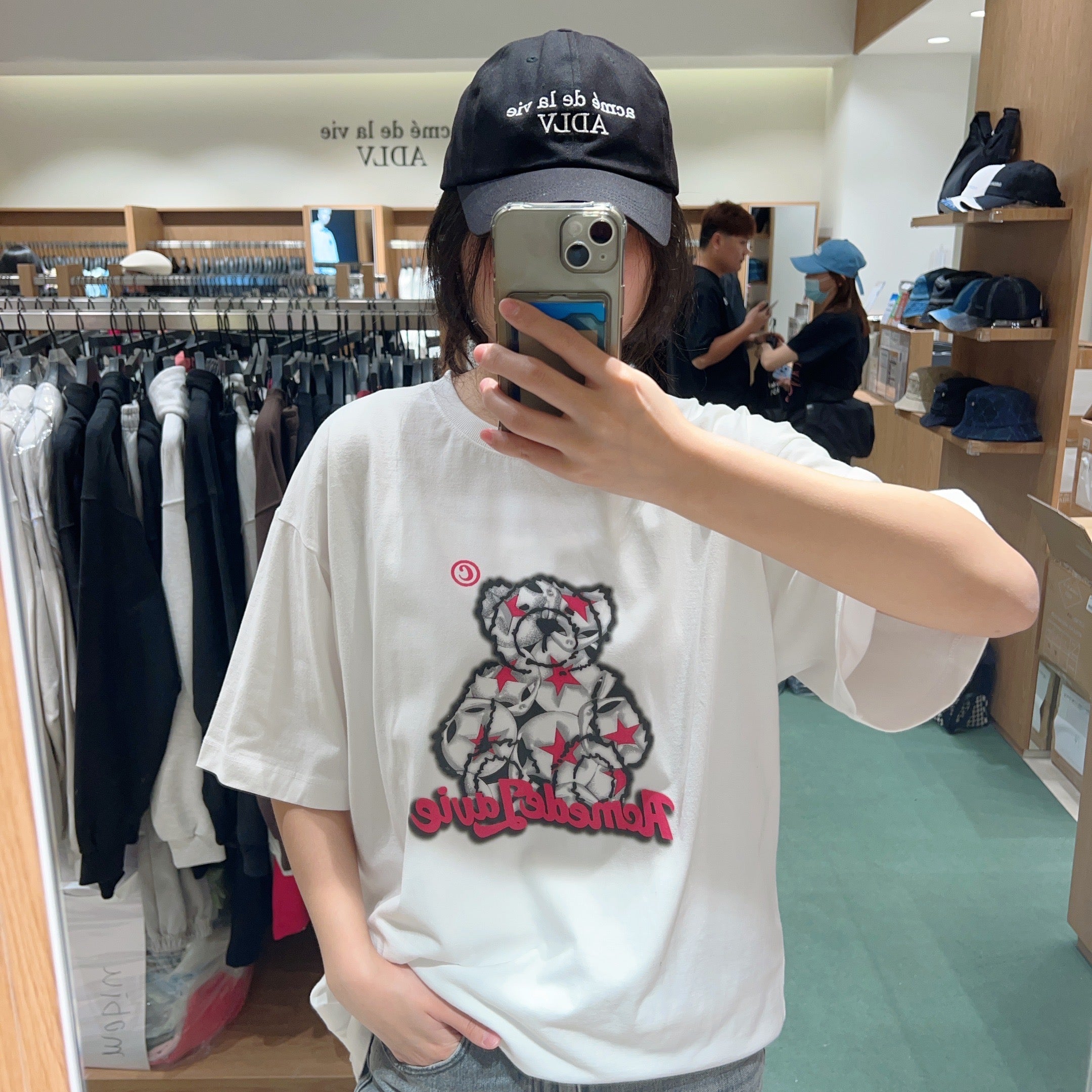 韓國 ADLV STAR BEAR SHORT SLEEVE T-SHIRT【AD013】