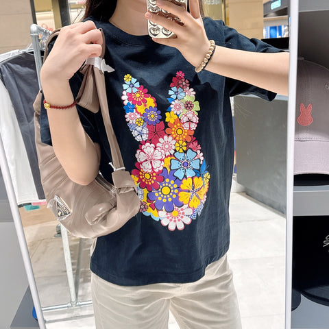韓國 HANAHAII 花型純棉 T-Shirt【HA038】 - STT Mall HK 靚太網購
