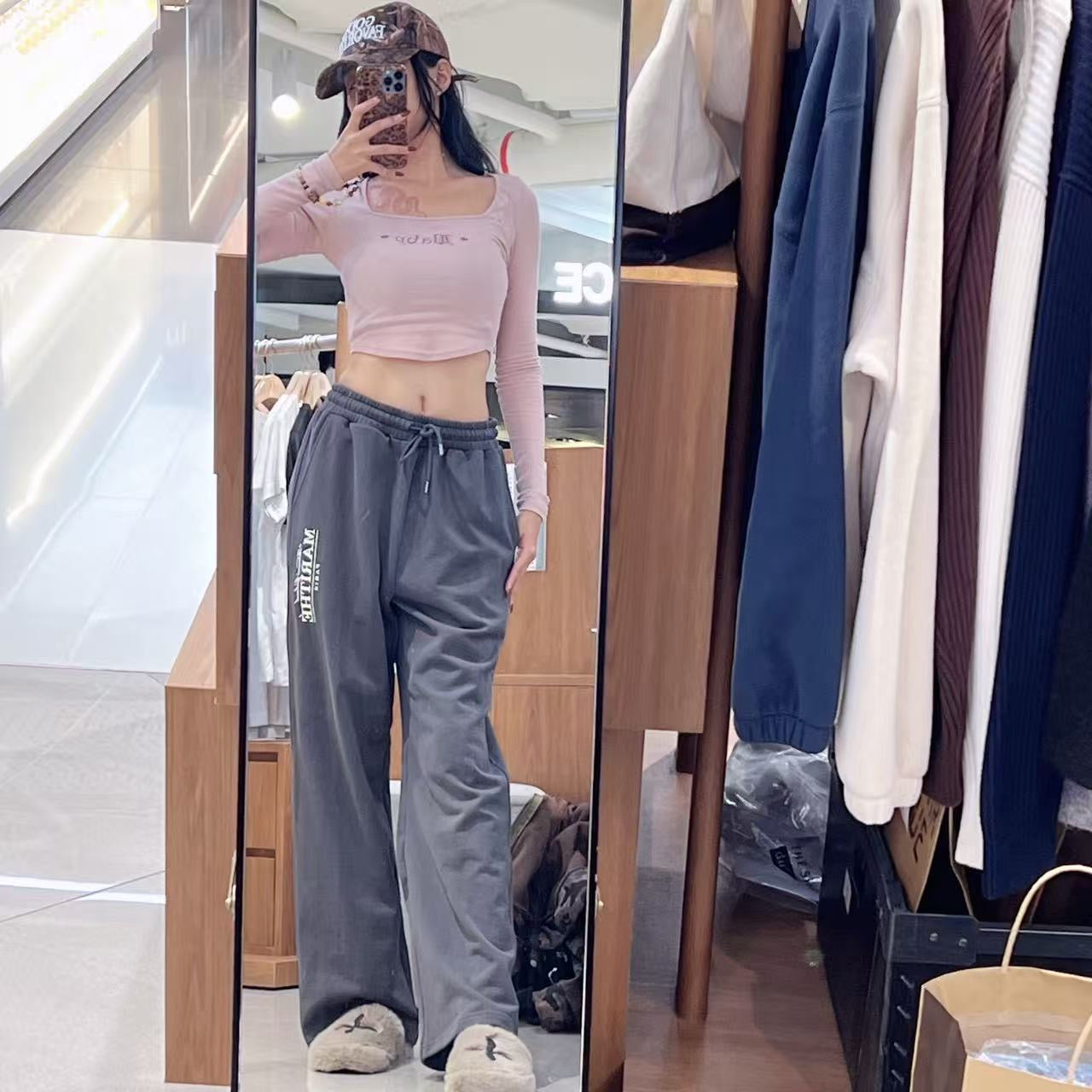 韓國 Marithe Francois Girbaud Logo Sweat Pants【MF765】