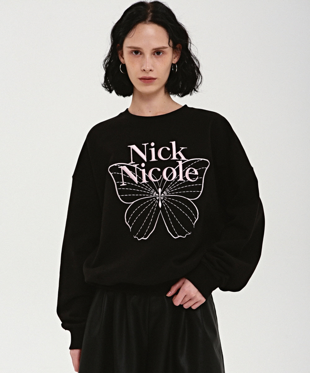 韓國 Nick Nicole Butterfly Signature Sweatshirt【NK001】