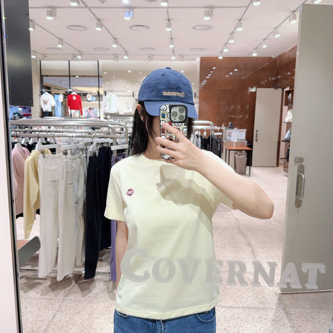 韓國 Covernat Women's Small Clover Heart T-Shirt【CO167】