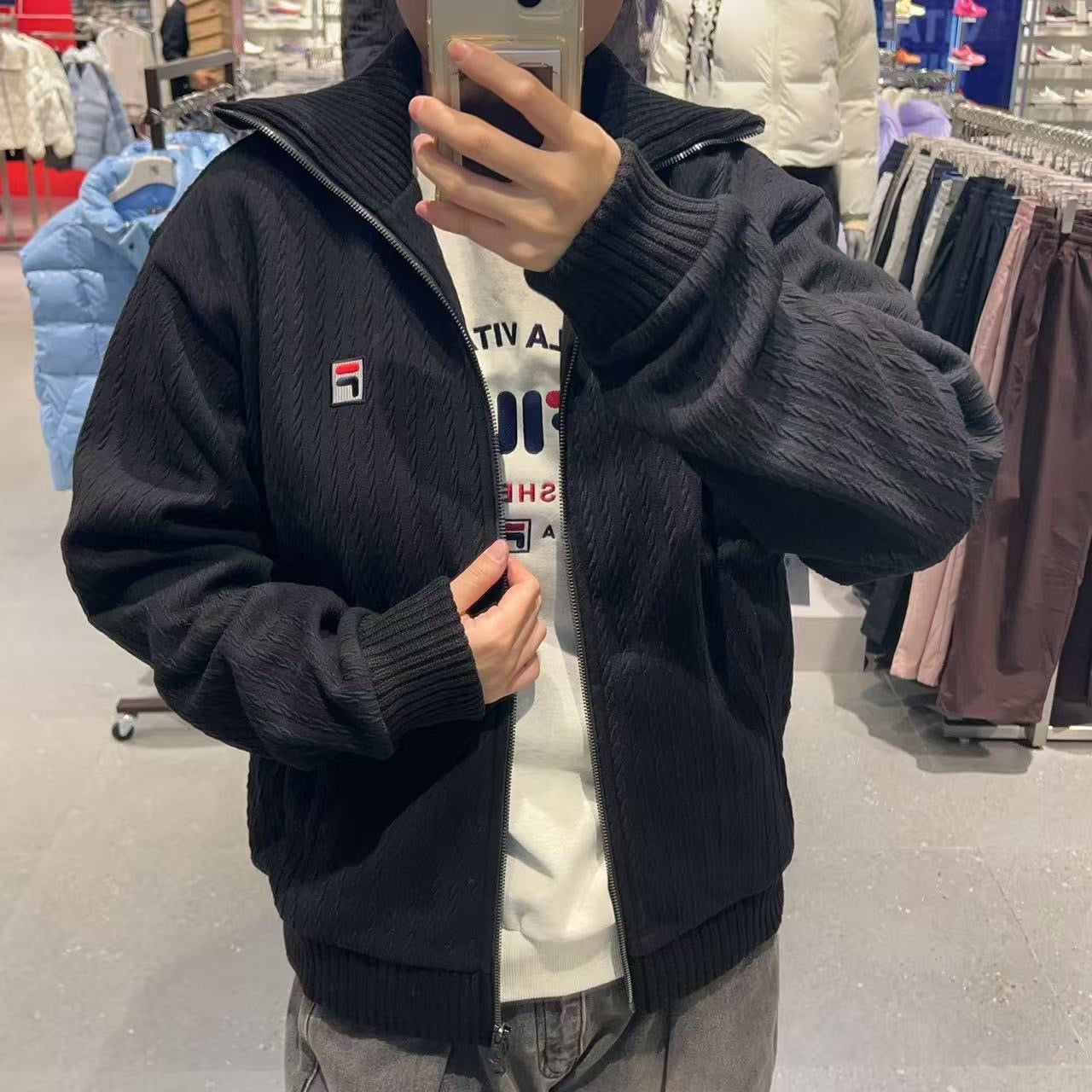 韓國 FILA Cable Knit Jacket【FA029】