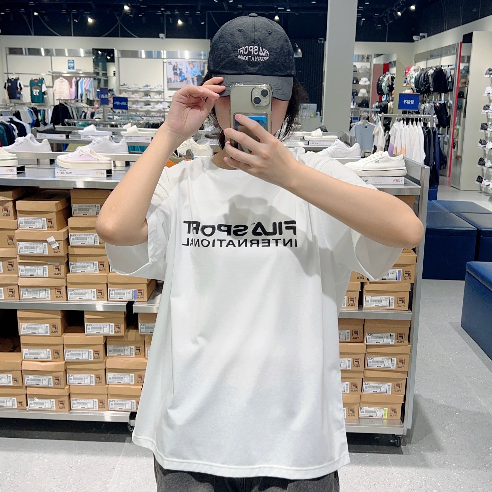 韓國 FILA Big Logo Short Sleeve T-shirt【FA299】
