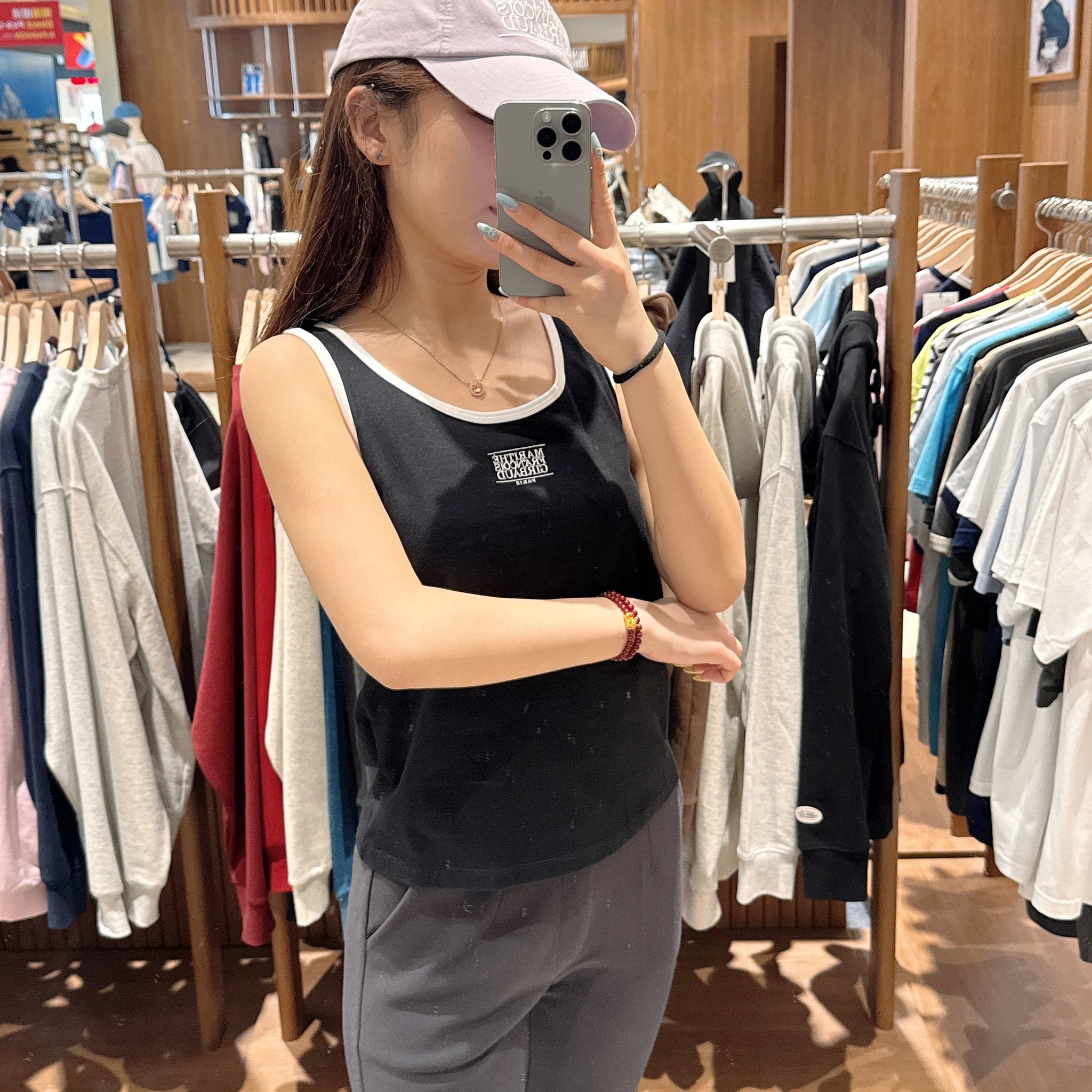韓國 Marithe Francois Girbaud W CLASSIC LOGO SLEEVELESS【MF396】