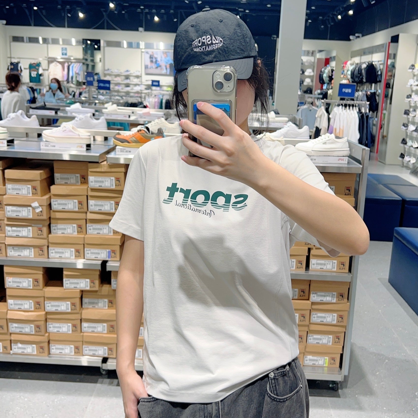 韓國 FILA Graphic Print Cut Cool T-Shirt【FA297】