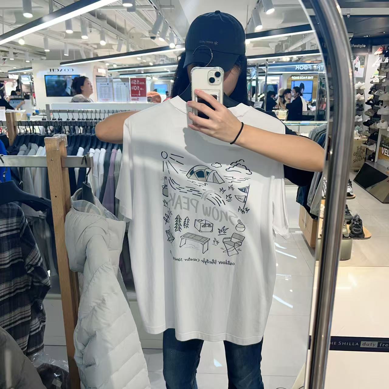 韓國 Snowpeak Cotton Picnic Short Sleeve T-Shirt【SN037】
