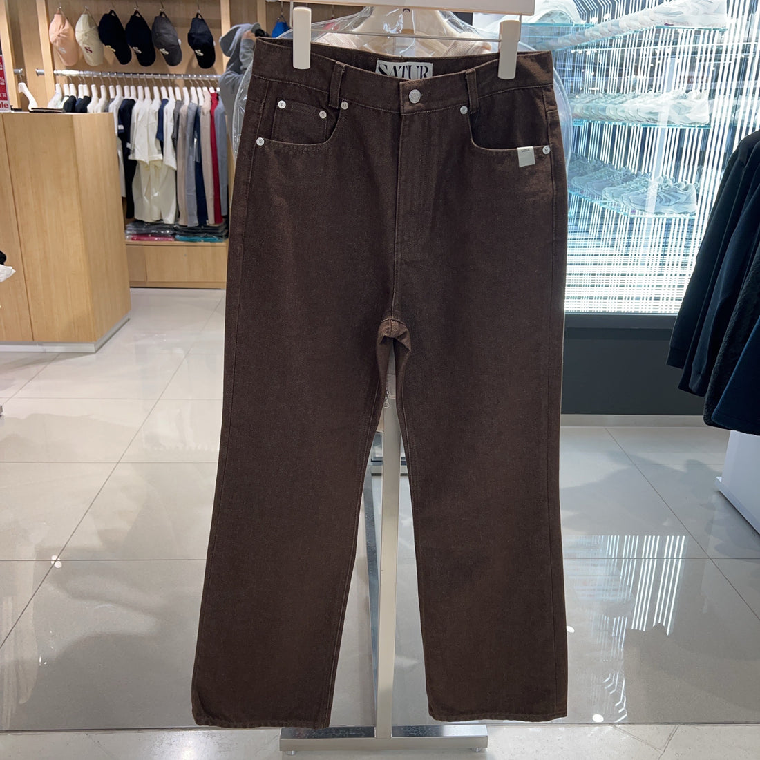 韓國 Satur Semi-Loose Bootcut Denim Pants【SR162】