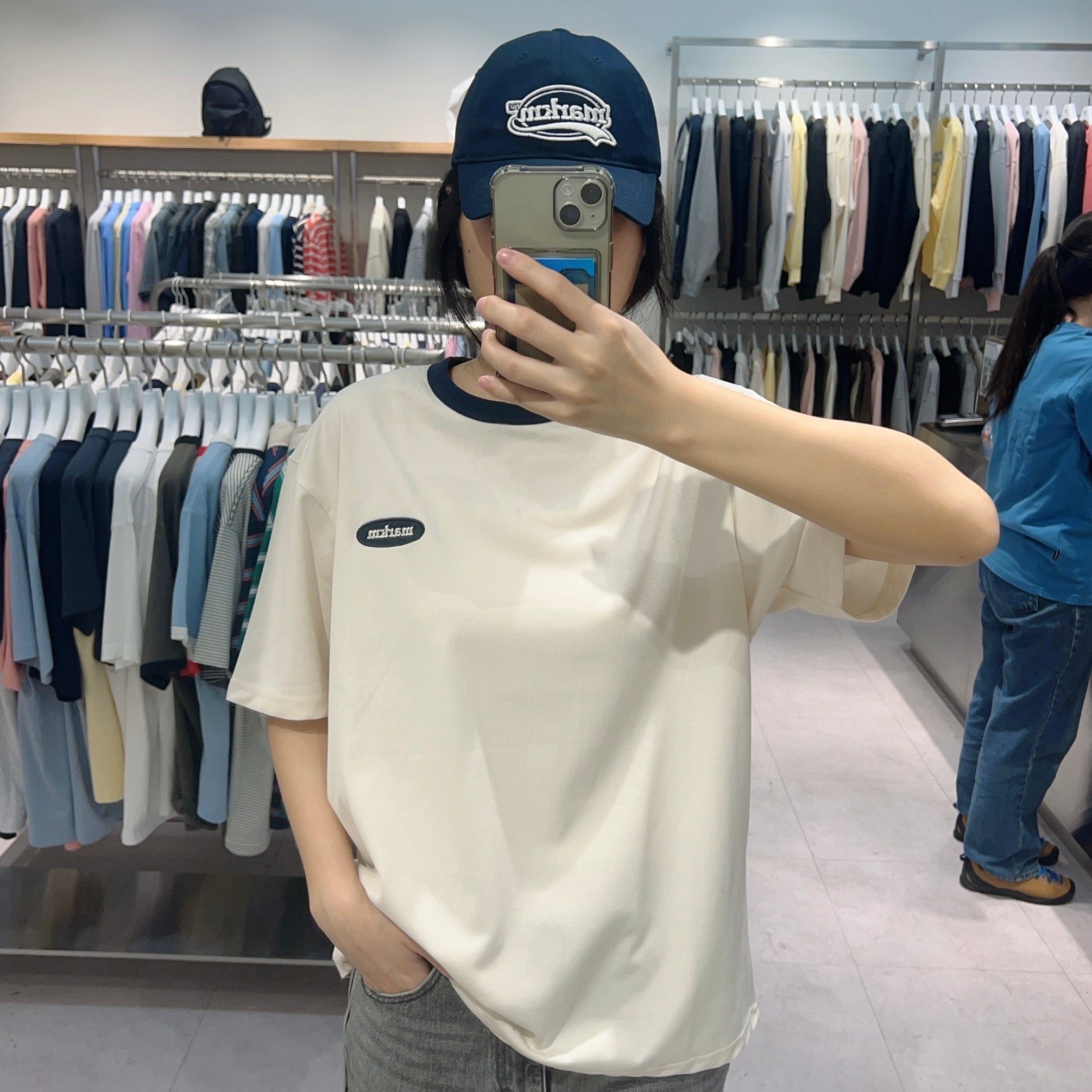 韓國 Markm BASIC LOGO RINGER T-SHIRTS【MA133】