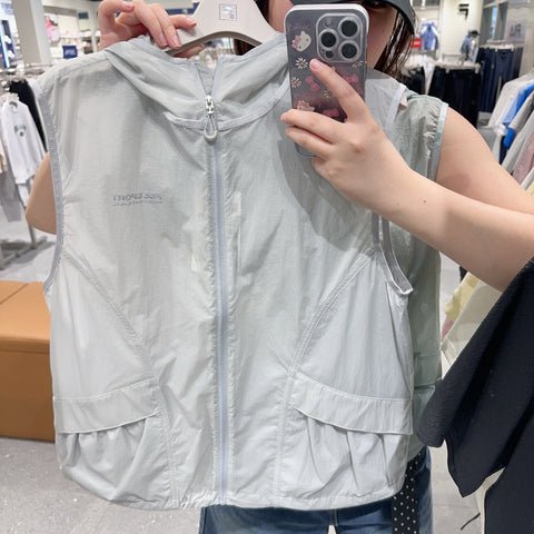 韓國 FILA Lightweight Ripstop Hooded Vest【FA321】