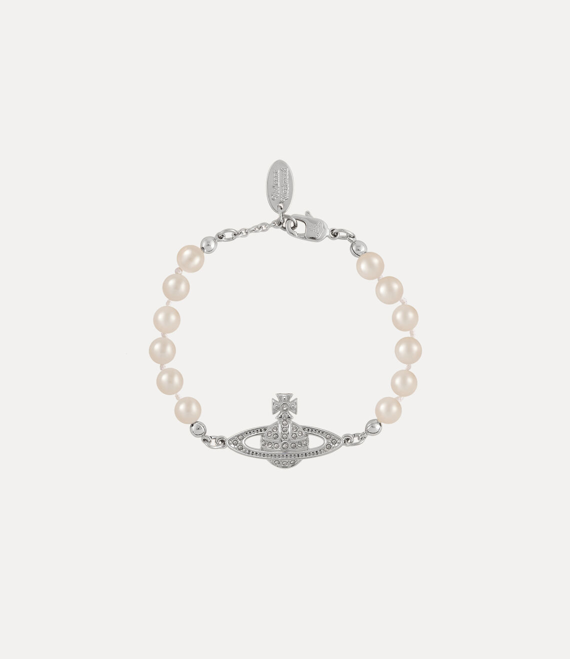 Vivienne Westwood Mini Bas Relief Pearl Bracelet【SE097】