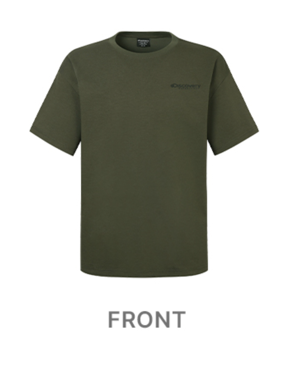 韓國 Discovery Fresh Event Washing Outdoor Scene Back Graphic Short Sleeve T-Shirt【DY038】