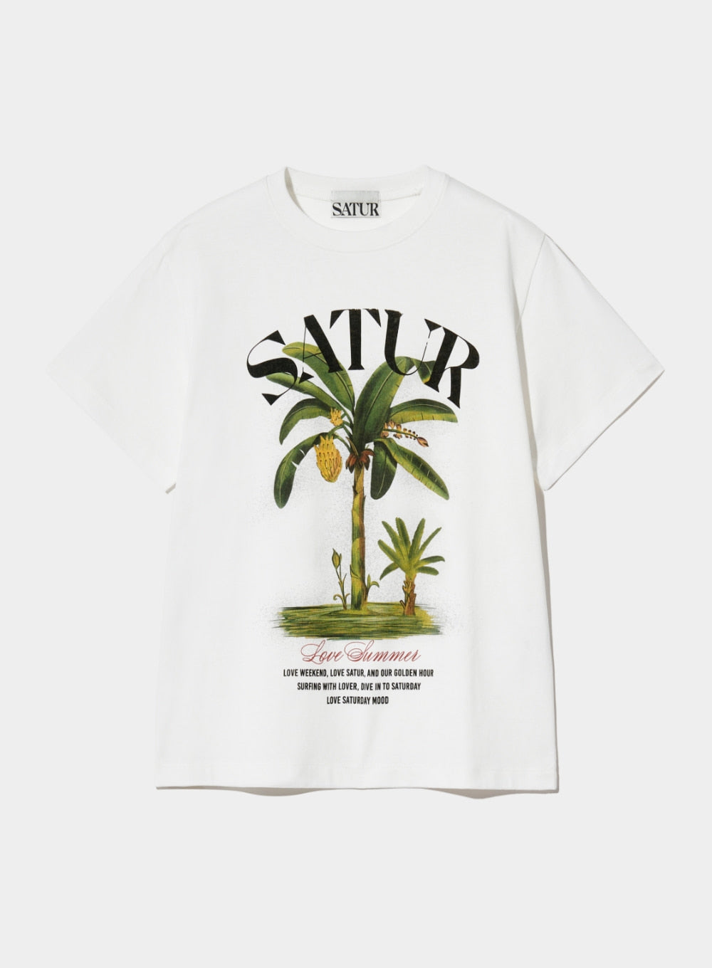 韓國 Satur (W) Banana Tree Graphic T-Shirt【SR003】