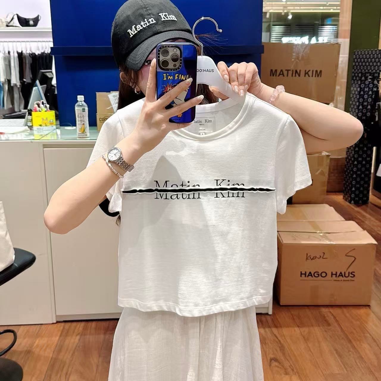 韓國 MK Crop T-Shirt【MK004】