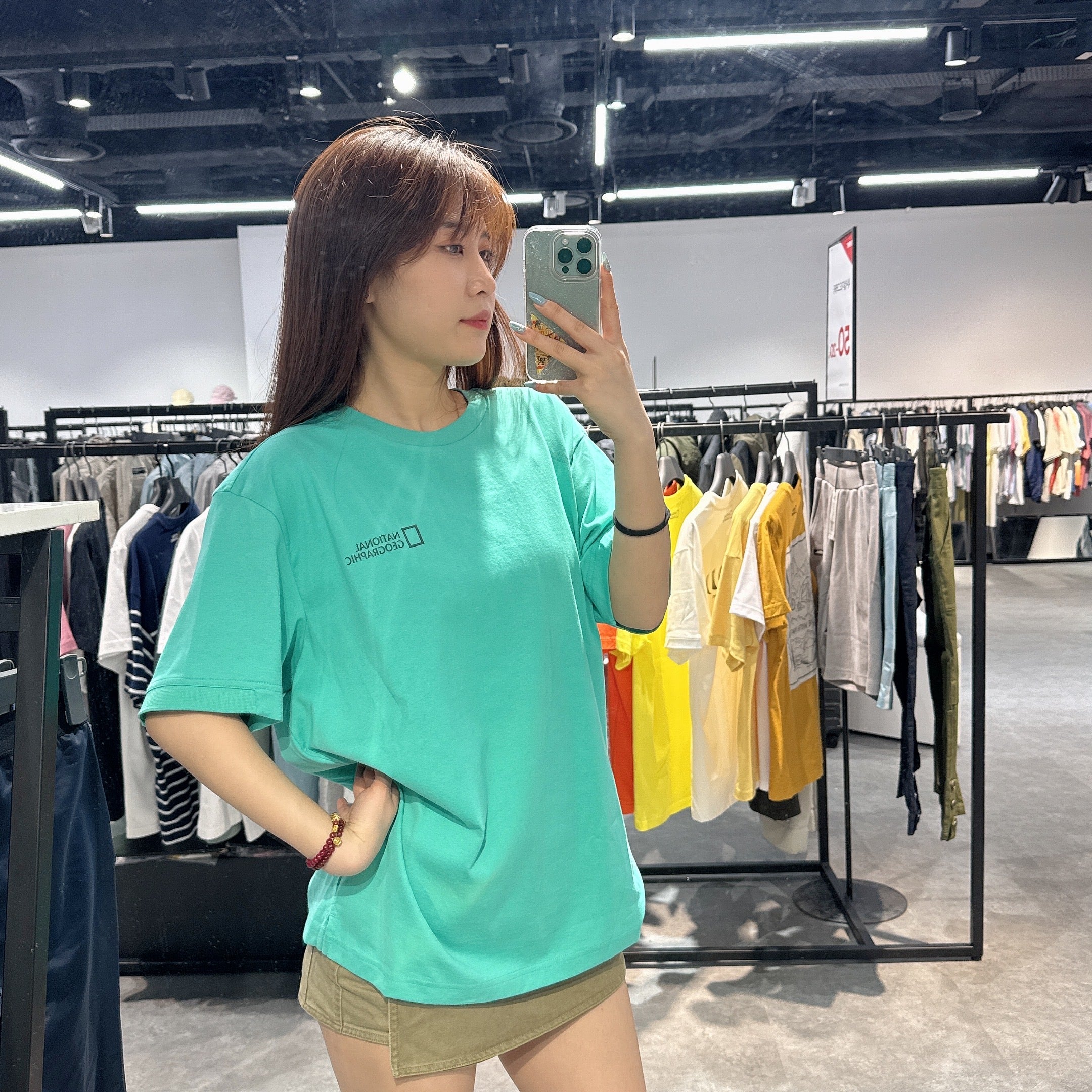 韓國 National Geographic Torquatus Small Logo Short Sleeve T-Shirt速干面料【NG629】