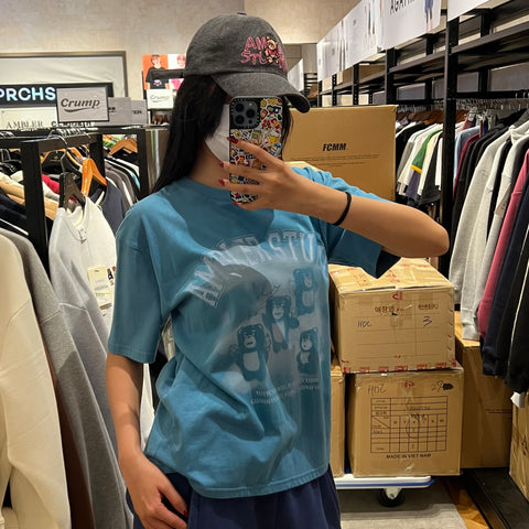 韓國 Ambler x Bellygom Unisex Angel Belly Overfit Short Sleeve T-Shirt【AR015】 - STT Mall HK 靚太網購