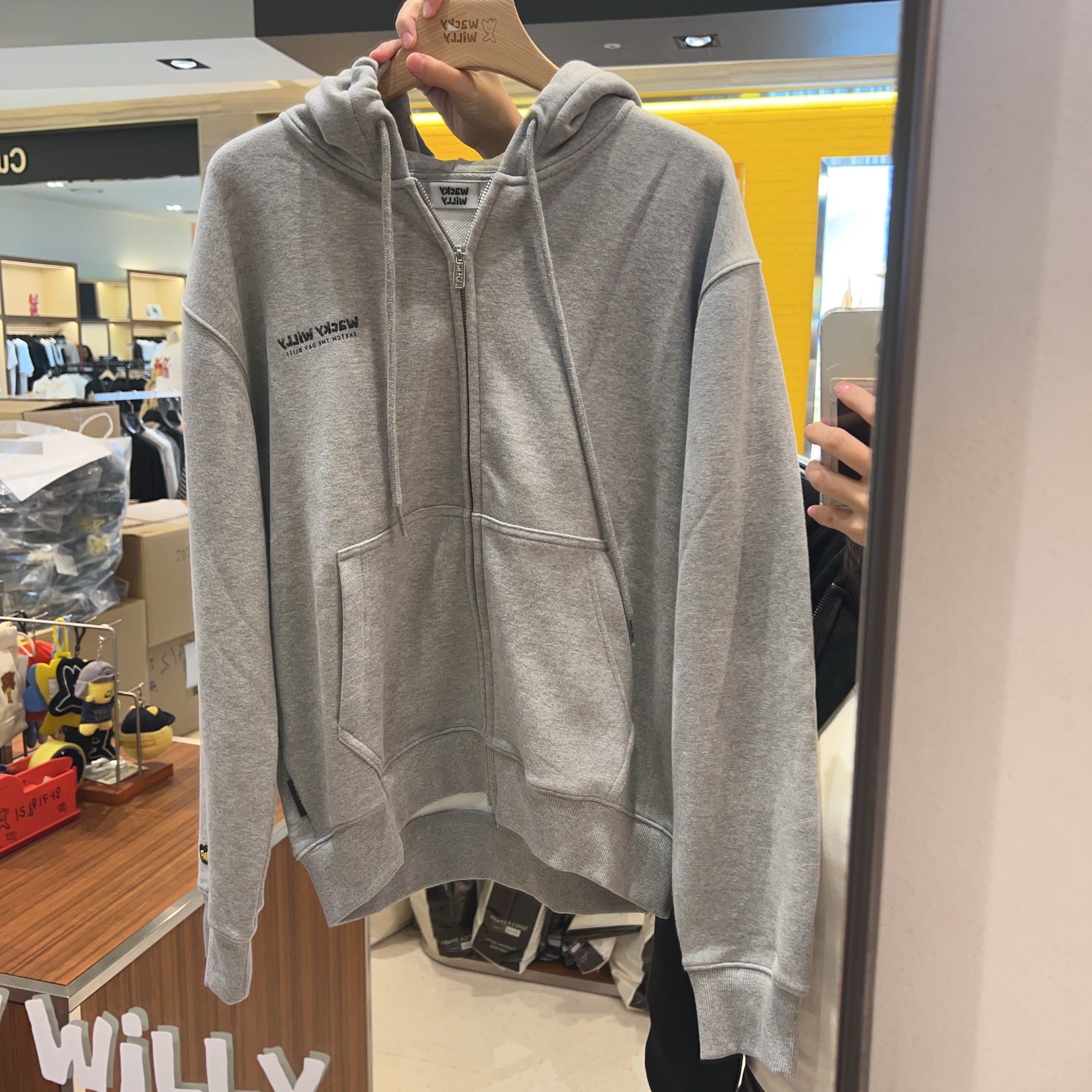 韓國 Wacky Willy Lettering Graphic Hoodie【WW027】