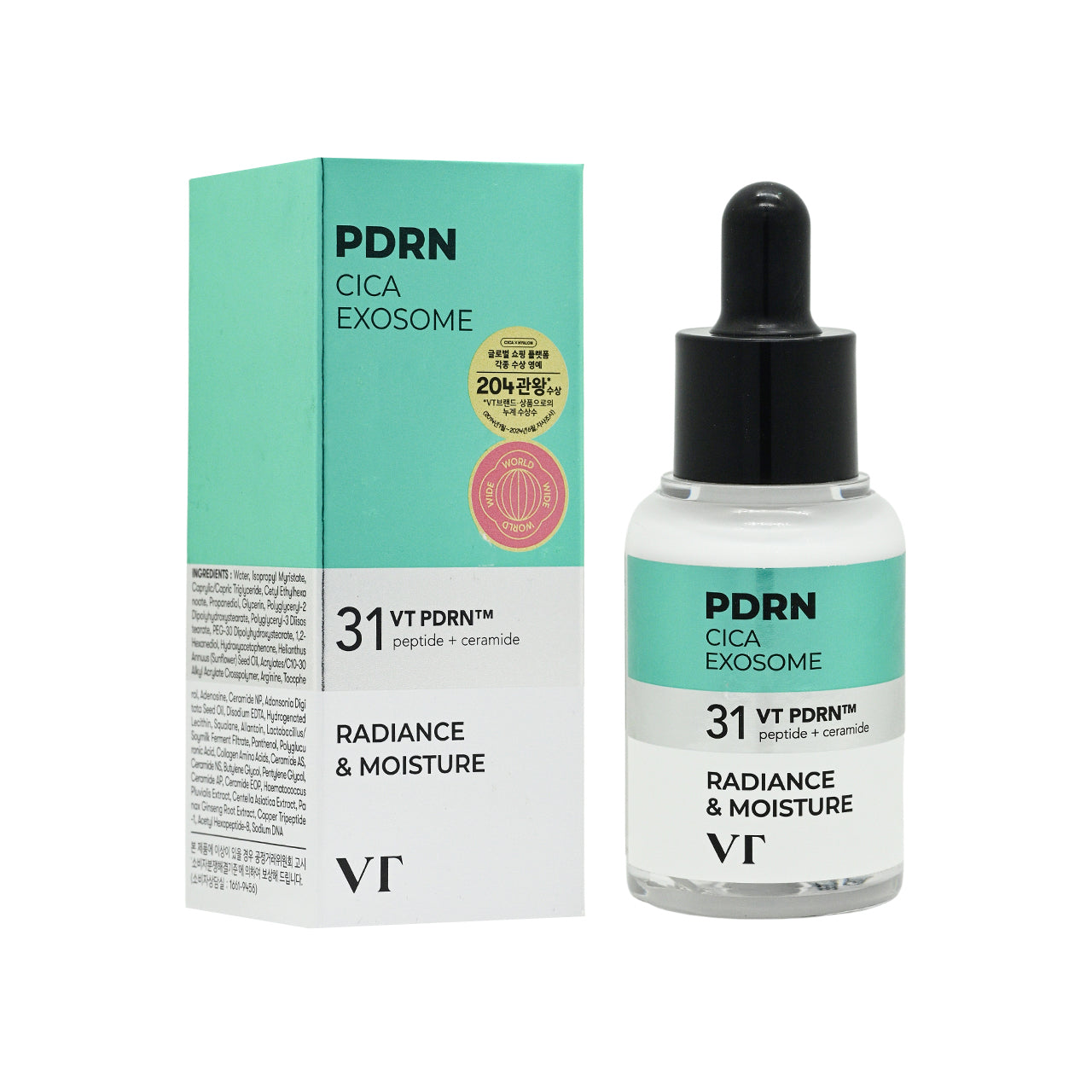 VT PDRN凝膠面膜 4 片+R5 PDRN 光澤緊緻安瓶 30ml+PDRN膠囊凝霜100 50ml【SM067】