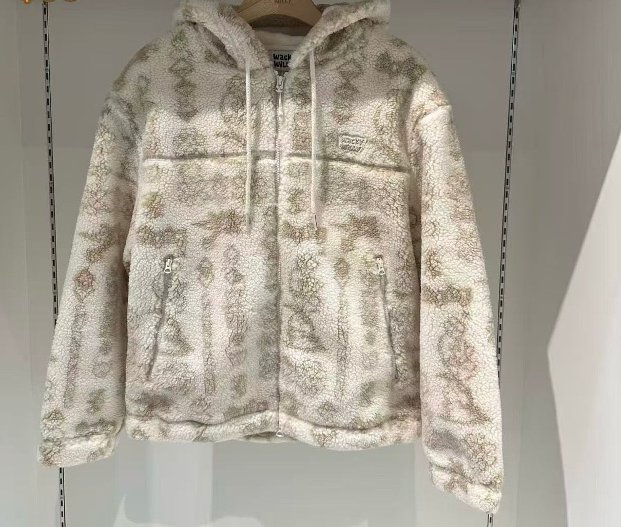 韓國 Wacky Willy Fleece Pattern Hooded Jumper【WW100】