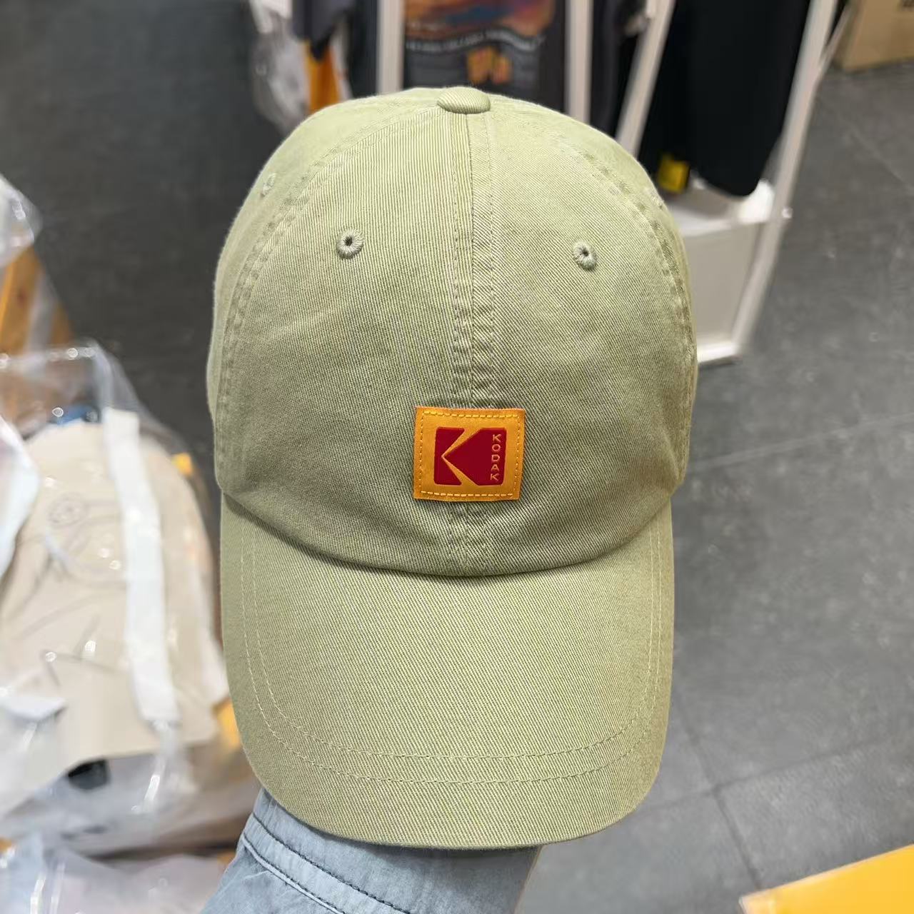 韓國 Kodak Relaxed Fit Square Logo Ball Cap【KK030】