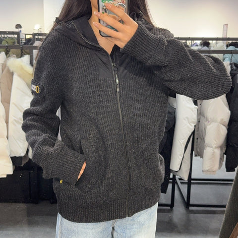 【現貨】韓國 National Geographic Men's Woven Hybrid Hooded Knit Pullover【NG409】