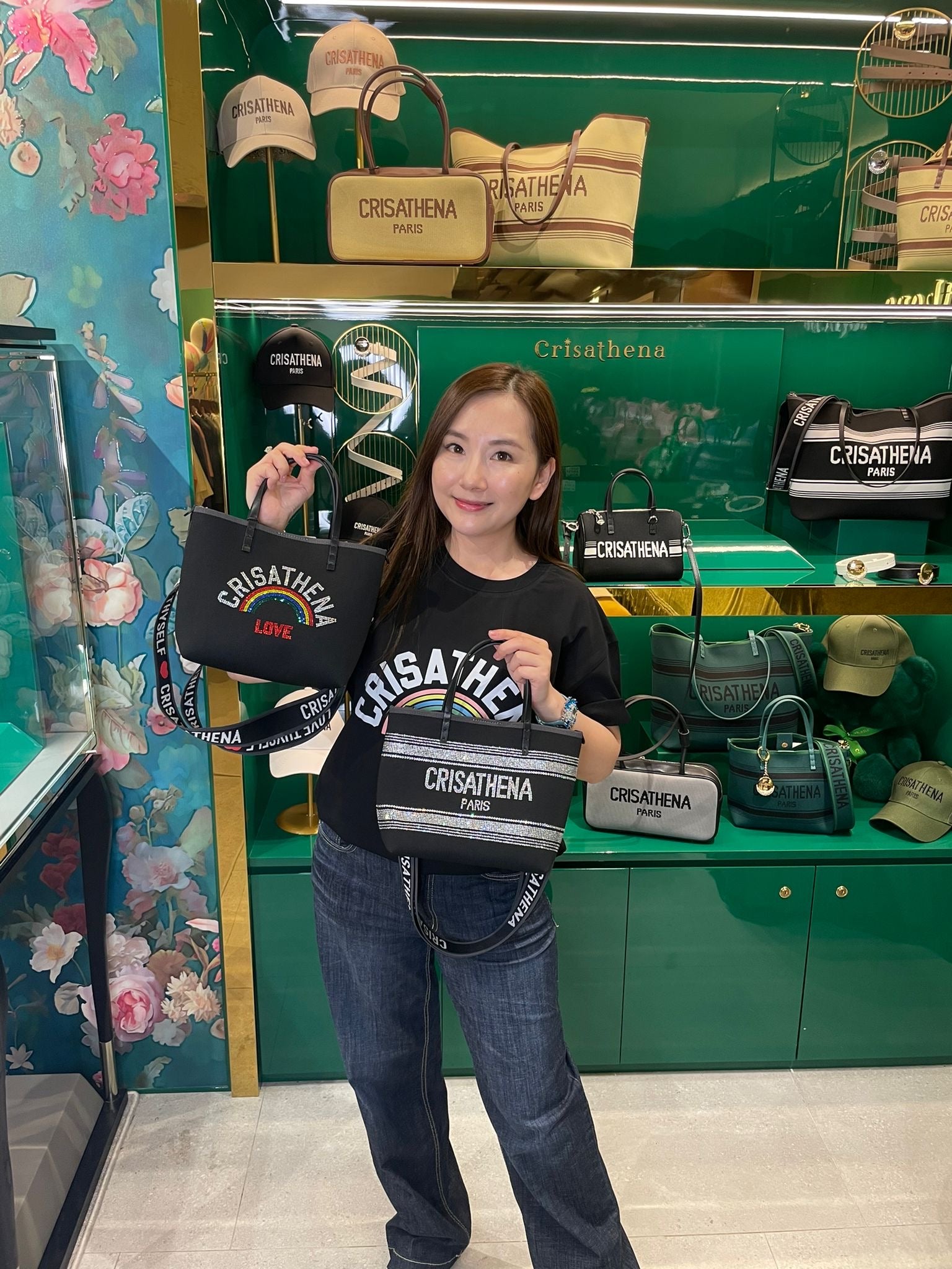 Crisathena Glam RainBow Love Small Tote Bag【SM171】