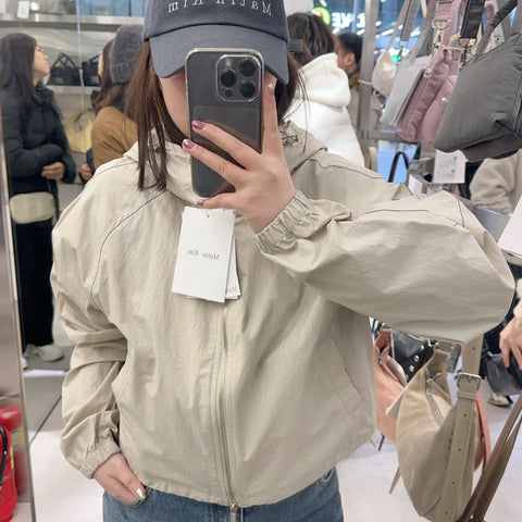 韓國 Matin Kim MATIN CROP HOODY COATING JUMPER【MK025】 - STT Mall HK 靚太網購