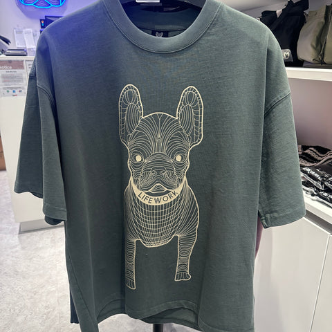 韓國 LifeWork Silk Radok Printing Short Sleeve T-Shirt【LW080】