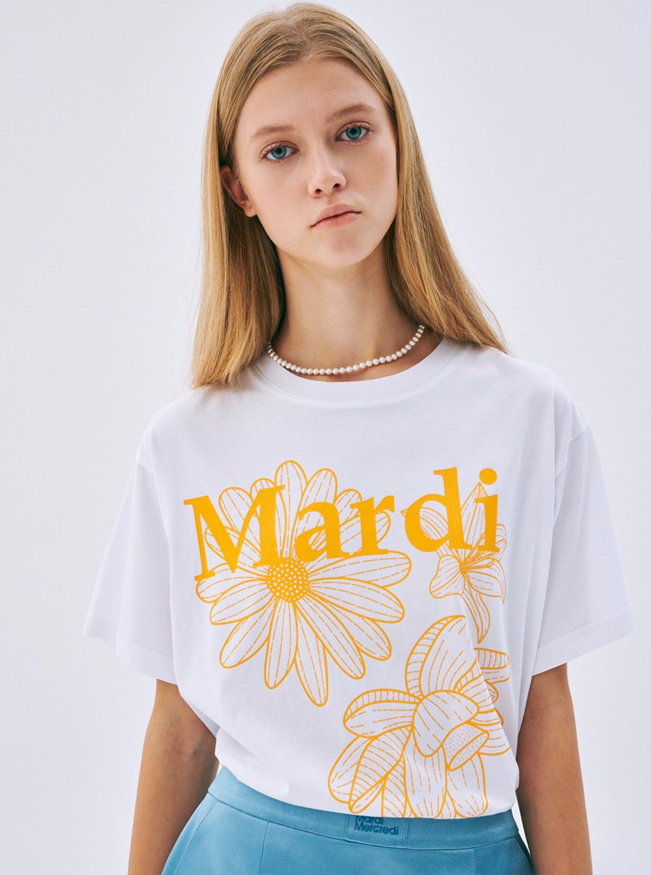 韓國 Mardi Mercredi TSHIRT TRIPLE FLOWER【MM001】 - STT Mall HK 靚太網購