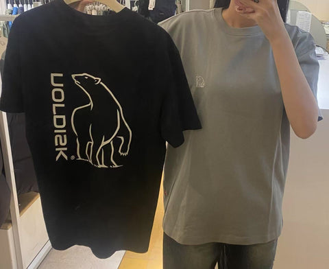韓國 Nordisk Big Polar Bear Back Heavyweight Short Sleeve T-Shirt【NK005】 - Image