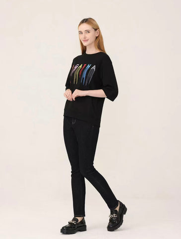 韓國 Agatha Multi Logo Drop 5-Piece T-shirt【AG021】