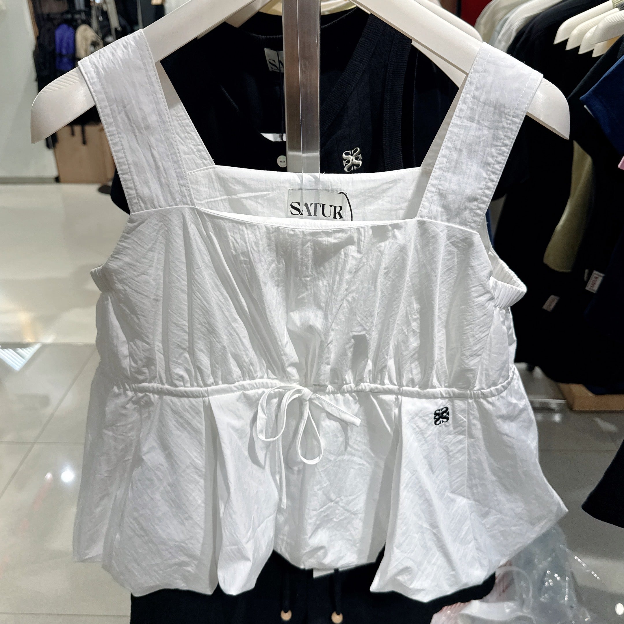 韓國 Satur Casual Suspender Skirt【SR109】