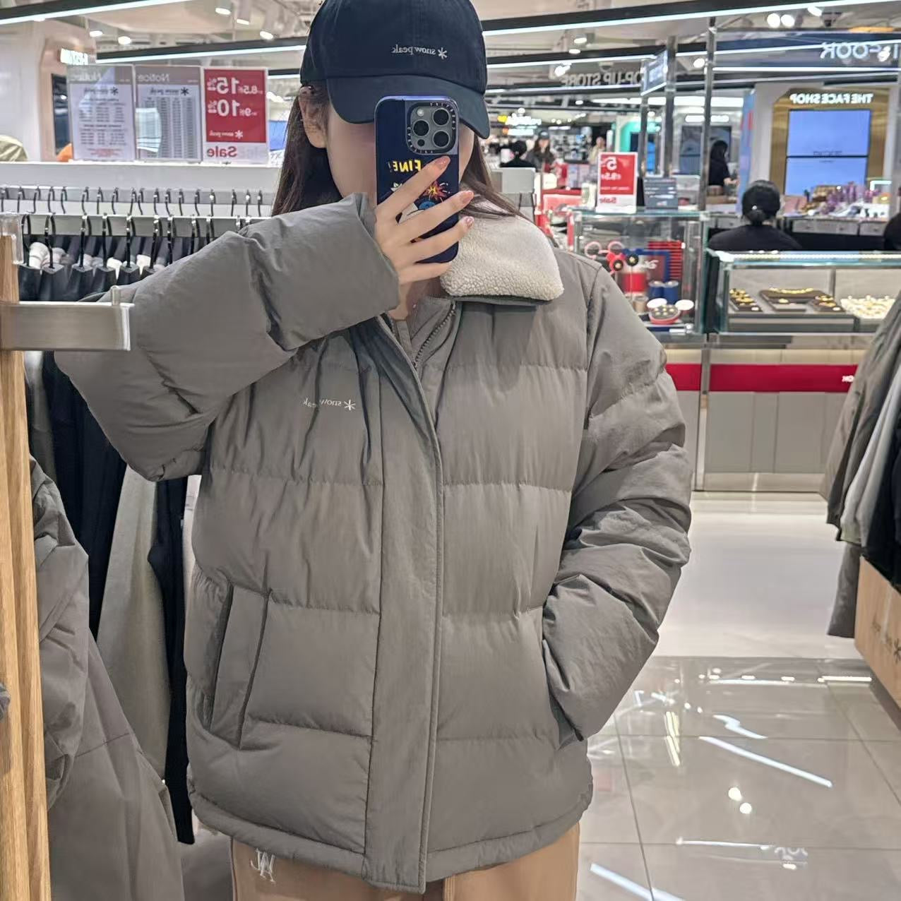 韓國 Snowpeak 男女同款 Collar Buckle Neck Heavy Down Jacket (鴨絨)【SN060】